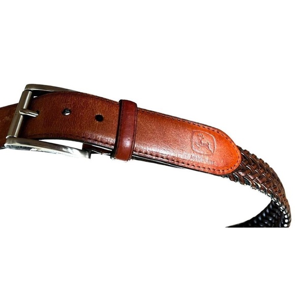 John Deer Leather Woven Belt - Picture 3 of 4